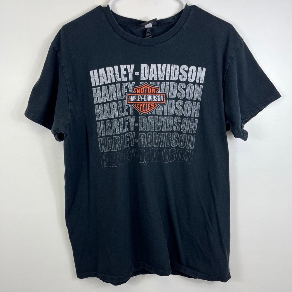 Harley Davidson TShirt Scottsdale Arizona Biker Black Sz Lrg Longhorn Skull 2021